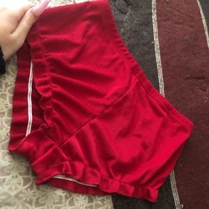red pj shorts